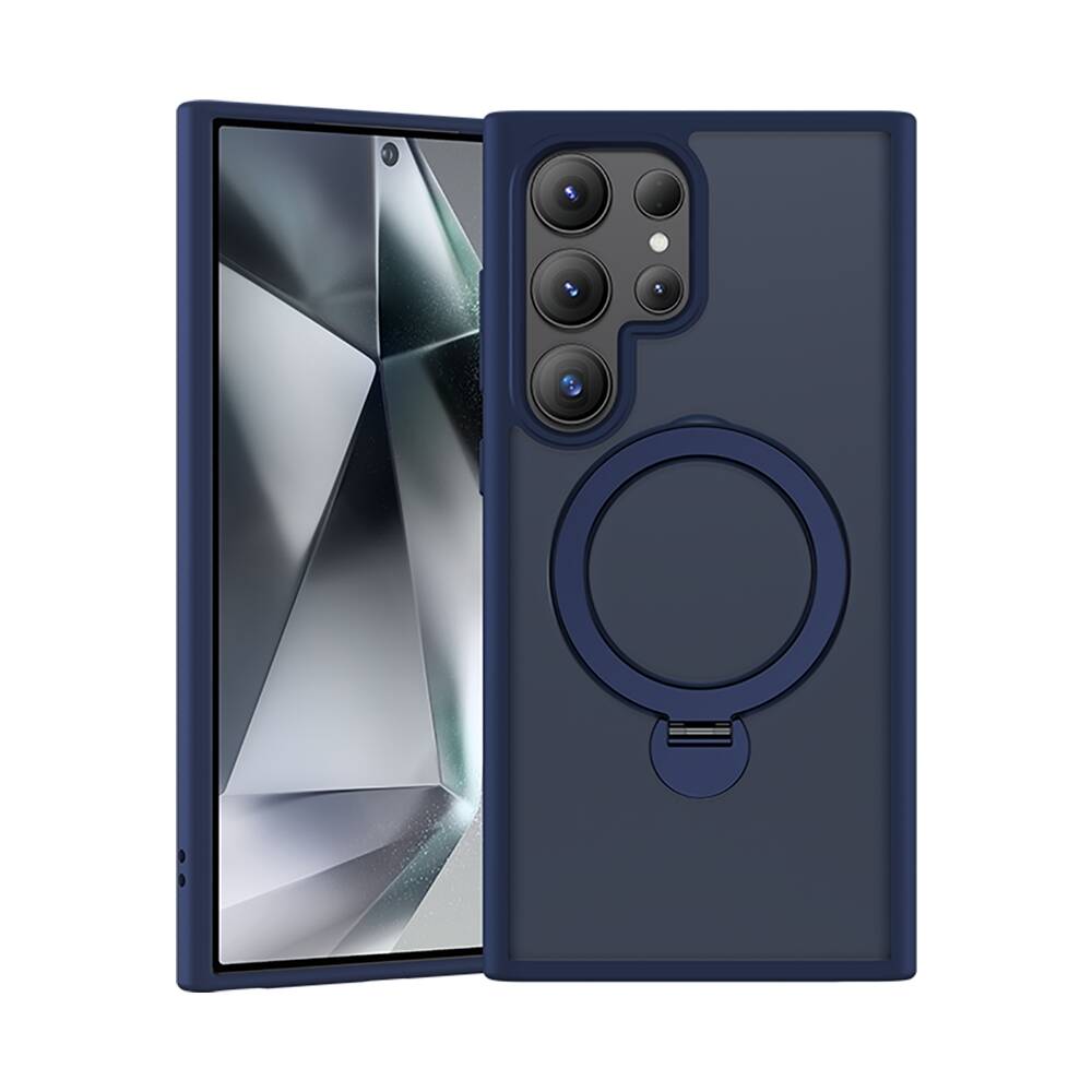 Samsung Galaxy S24 Ultra Uyumlu Kılıf M-safe Şarj Özellikli Benks Standlı Mist Protective Kapak