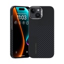 Apple iPhone 15 Uyumlu M-safe Şarj Özellikli Karbon Fiber Benks Montage ArmorAir Kevlar Kapak