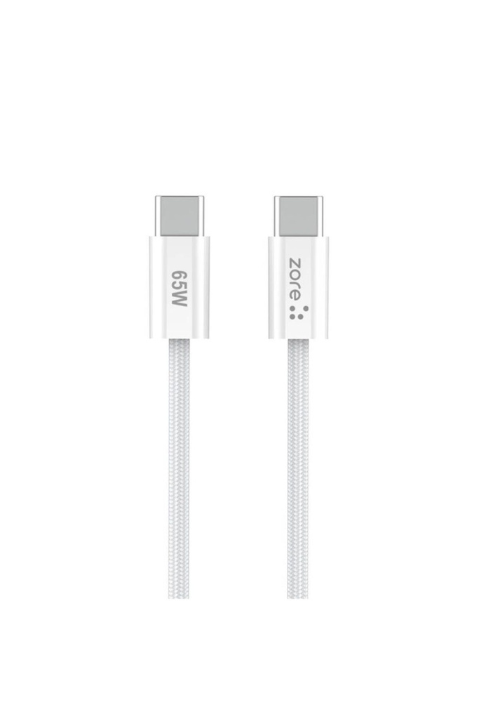 Zore Vol Serisi Type-C to Type-C PD Şarj ve Data Kablosu 65W 3A 1 Metre
