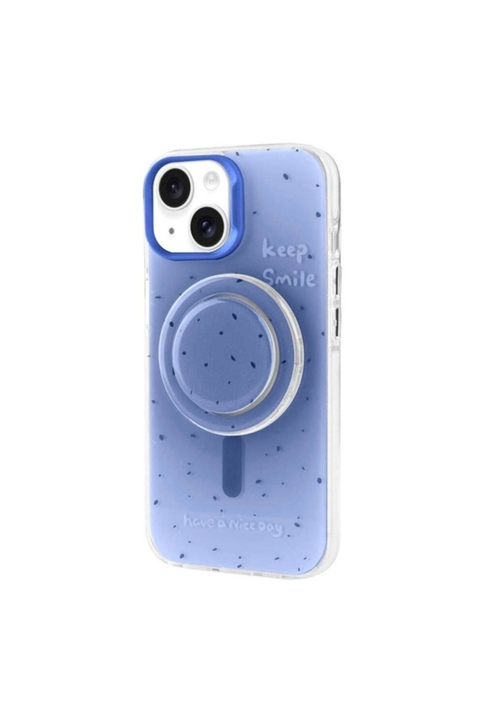 Apple iPhone 15 Uyumlu Kılıf M-safe Şarj Özellikli Tak-Çıkar Pop Soketli Zore Tiktok Kapak