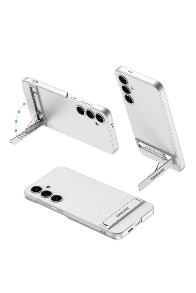Samsung Galaxy S24 Uyumlu Kılıf Zore Kamera Korumalı Dikey Standlı Ays Kapak