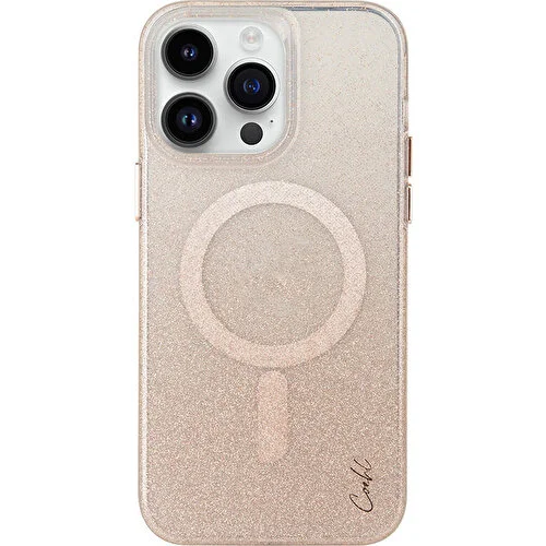 Apple iPhone 14 Pro Uyumlu Kılıf M-safe Şarj Özellikli Simli Arka Yüzey Coehl Lumino Kapak