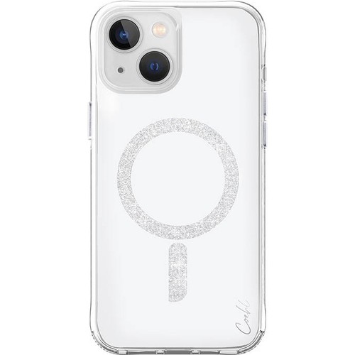 Apple iPhone 15 Uyumlu Kılıf M-safe Şarj Özellikli Simli Magnetik Coehl Glace Kapak