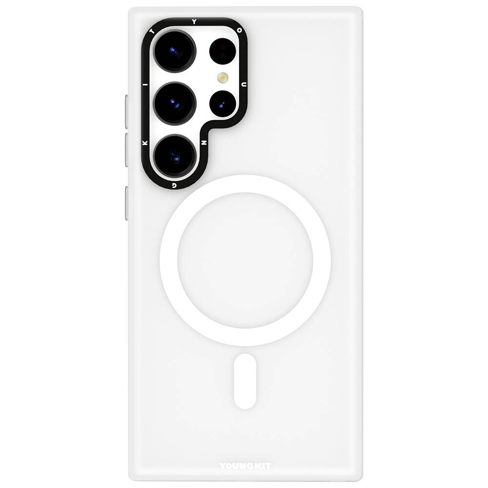 Samsung Galaxy S24 Ultra Uyumlu Kılıf M-safe Şarj Özellikli Youngkit Hidden Sand Serisi Kapak