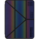 Apple iPad 10.2 (8.Nesil) Uyumlu Kılıf SkinArma Holografik Tasarımlı Standlı Deri Görünümlü Kira Kobai Kapak