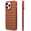 Apple iPhone 14 Pro Max Uyumlu Kılıf M-safe Şarj Özellikli Kevlar 1500D Youngkit Auspicious Loong Serisi Kapak