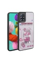 Samsung Galaxy A51 Uyumlu Kılıf Parlayan Kabartmalı İkonik Figürlü Zore Amas Silikon Kapak