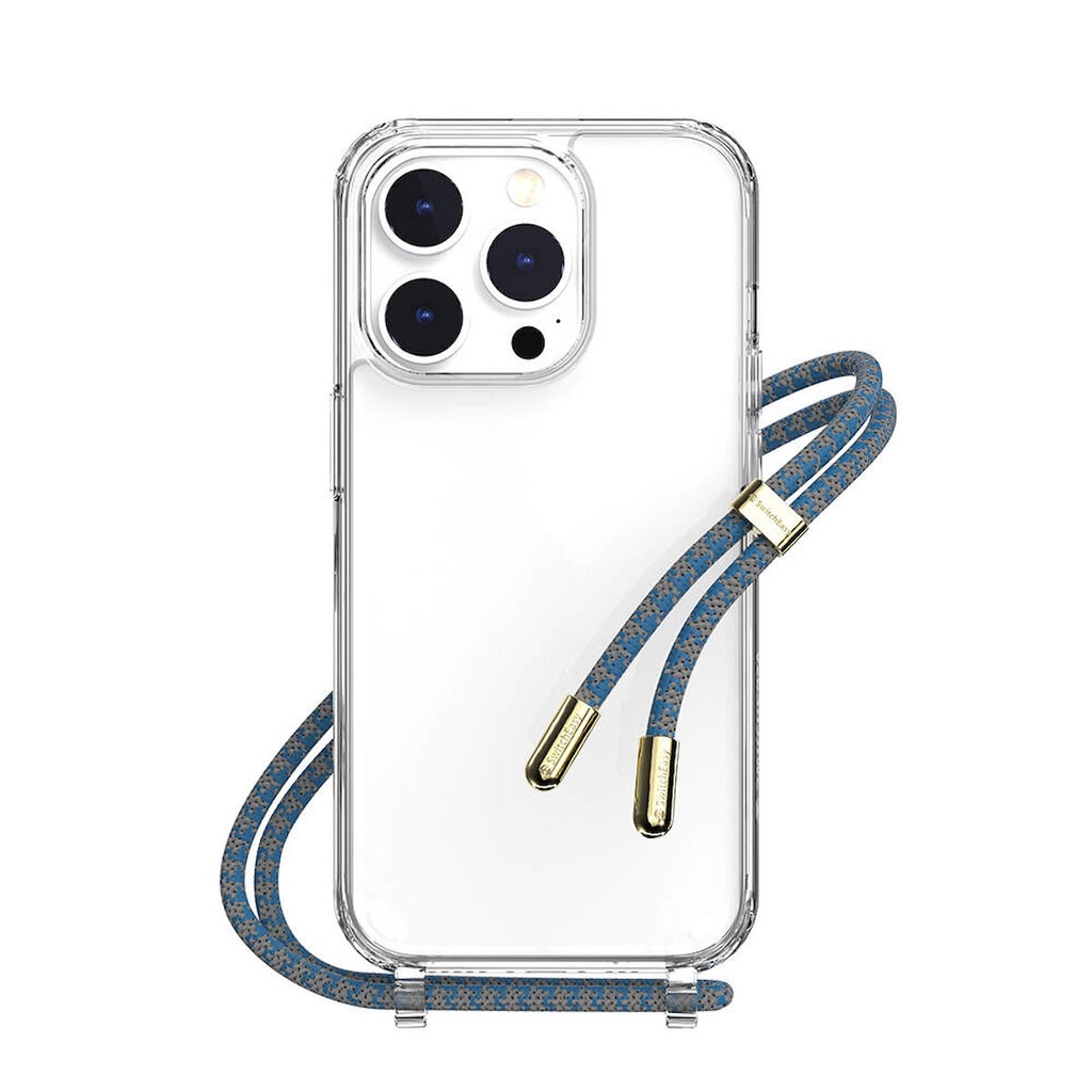 Apple iPhone 14 Pro Uyumlu Kılıf Boyun Askılı Şok Önleyicili Şeffaf Lisanslı Switcheasy Play Kapak