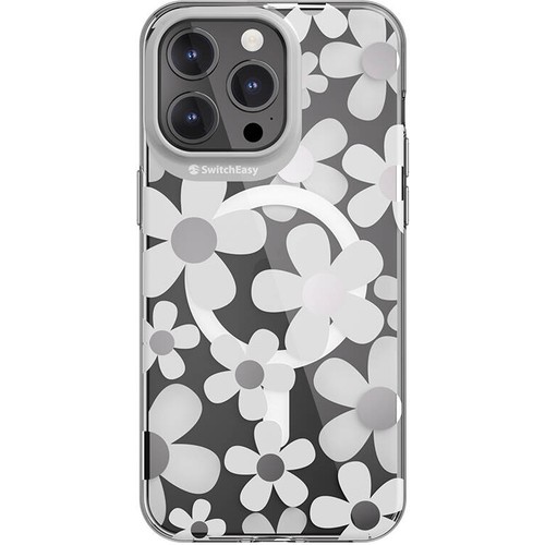 Apple iPhone 15 Pro Max Uyumlu Kılıf M-safe Şarj Özellikli Çift IMD Baskılı Lisanslı Switcheasy Artist-M Fleur Kapak