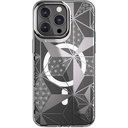 Apple iPhone 15 Pro Max Uyumlu Kılıf M-safe Şarj Özellikli Çift IMD Baskılı Lisanslı Switcheasy Artist-M Asanoha Kapak