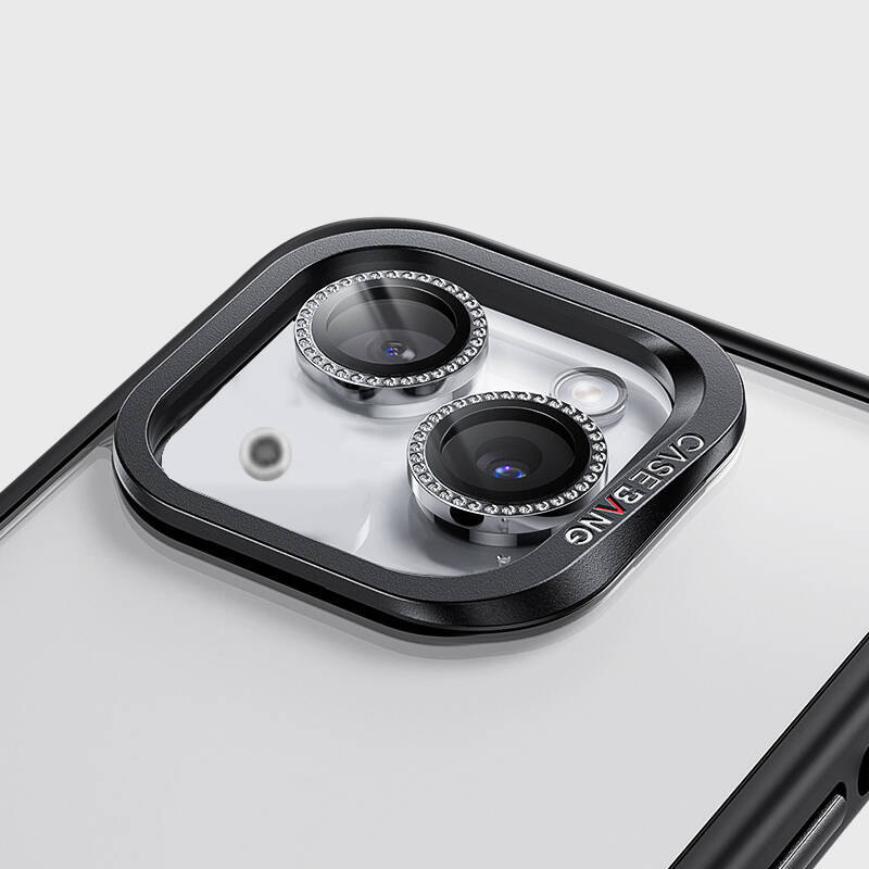 Apple iPhone 15 Uyumlu Casebang Gem Kamera Lens Koruyucu