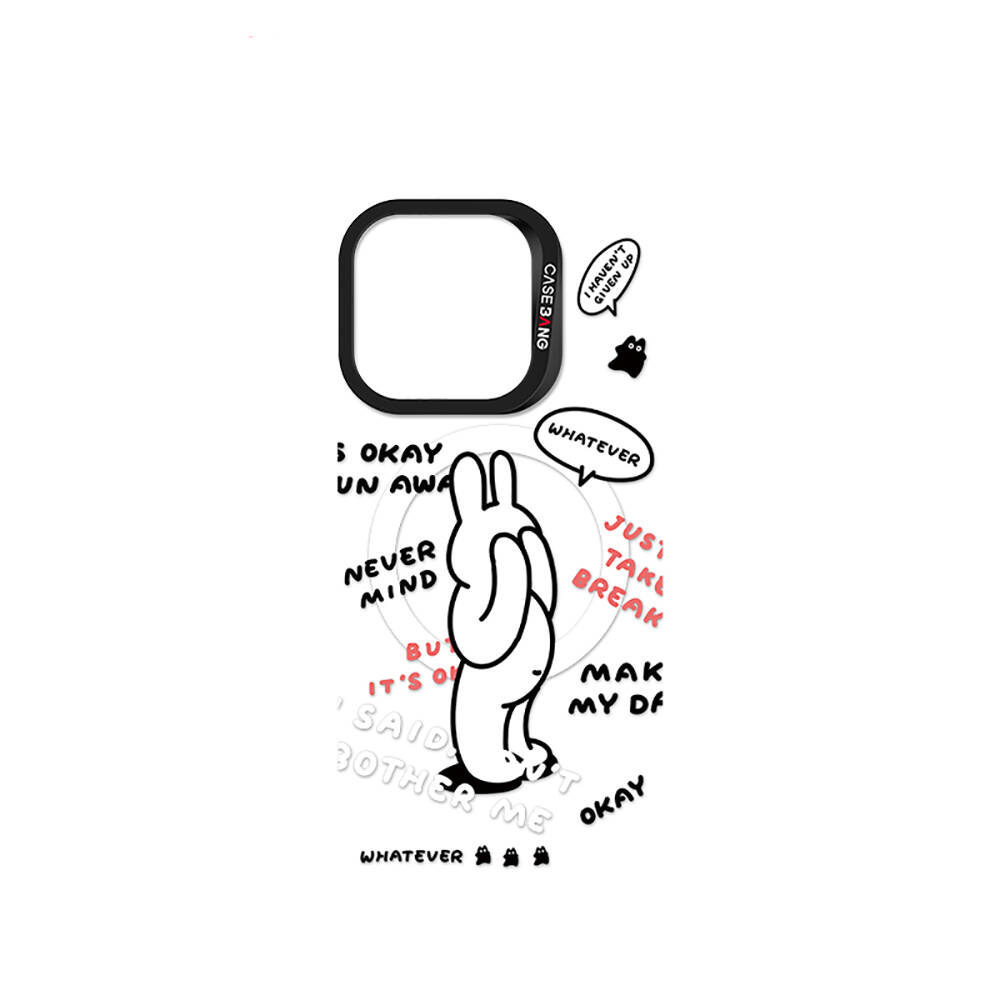 Apple iPhone 15 Pro Uyumlu M-safe Şarj Özellikli Casebang Chill Out Serisi Mıknatıslı Arka Panel