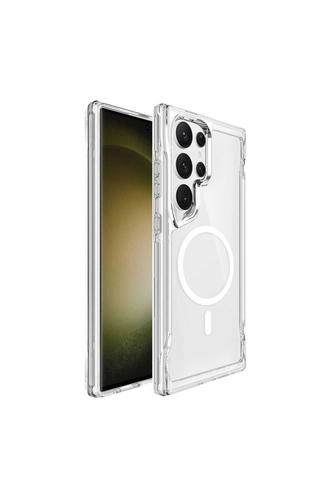 Samsung Galaxy S24 Ultra Uyumlu Kılıf Zore M-safe Şarj Özellikli T-Max M-safe Kapak