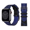 Apple Watch 42mm Uyumlu Kordon Kumaş Renkli Metal Klipsli KRD-51 Hasır Kayış