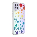 Samsung Galaxy M32 Uyumlu Kılıf Zore M-Blue Desenli Kapak