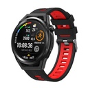 Samsung Galaxy Watch 42mm Uyumlu Kordon Silikon Çift Renkli Sportif KRD-55 Kayış