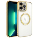 Apple iPhone 13 Pro Uyumlu Kılıf M-safe Wireless Şarj Özellikli Zore Setro Silikon
