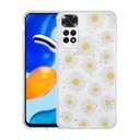 Xiaomi Redmi Note 11 Global Uyumlu Kılıf Simli Desenli Kamera Korumalı Parlak Zore Popy Kapak