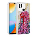 Xiaomi Redmi 10C Uyumlu Kılıf Simli Desenli Kamera Korumalı Parlak Zore Popy Kapak