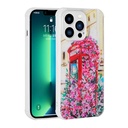 Apple iPhone 12 Pro Max Uyumlu Kılıf Simli Desenli Kamera Korumalı Parlak Zore Popy Kapak
