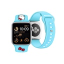 Apple Watch 40mm Uyumlu Hello Kitty Orjinal Lisanslı Yazı Logolu Fiyonk & Kitty Head Silikon Kordon
