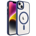 Apple iPhone 14 Uyumlu Kılıf Wireless Şarj Özellikli Zore Krom M-safe Silikon Kapak