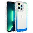 Apple iPhone 14 Pro Uyumlu Kılıf Simli ve Renk Geçiş Tasarımlı Lens Korumalı Zore Park Kapak