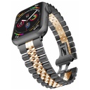 Apple Watch Ultra 49mm Uyumlu Kordon Paslanmaz Çelik Rolex Metal KRD-36 Kayış