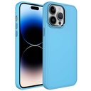 Apple iPhone 14 Pro Uyumlu Kılıf Metal Çerçeve ve Buton Tasarımlı Silikon Zore Luna Kapak