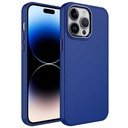 Apple iPhone 14 Pro Max Uyumlu Kılıf Metal Çerçeve ve Buton Tasarımlı Silikon Zore Luna Kapak