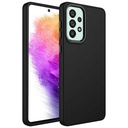 Samsung Galaxy A23 Uyumlu Kılıf Metal Çerçeve ve Buton Tasarımlı Silikon Zore Luna Kapak
