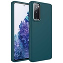 Samsung Galaxy S20 FE Uyumlu Kılıf Metal Çerçeve ve Buton Tasarımlı Silikon Zore Luna Kapak