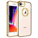 Apple iPhone 8 Uyumlu Kılıf Kamera Korumalı Logo Gösteren Zore Omega Kapak