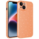 Apple iPhone 14 Uyumlu Kılıf Kamera Korumalı Simli Lüks Zore Koton Kapak