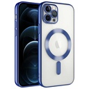 Apple iPhone 12 Pro Max Uyumlu Kılıf Kamera Korumalı M-safe Wireless Şarj Özellikli Zore Demre Kapak