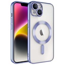 Apple iPhone 14 Uyumlu Kılıf Kamera Korumalı M-safe Wireless Şarj Özellikli Zore Demre Kapak