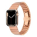 ​​​Apple Watch 44mm Uyumlu Kordon Metal Paslanmaz Klipsli KRD-79 Kayış