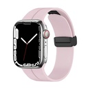 Apple Watch 38mm Uyumlu Kordon Silikon Metal Mıknatıslı Toka Zore KRD-84 Kayış