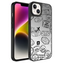 Apple iPhone 14 Uyumlu Kılıf Aynalı Desenli Kamera Korumalı Parlak Zore Mirror Kapak
