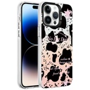 Apple iPhone 14 Pro Max Uyumlu Kılıf Mermer Desenli Zore Marbello Kapak