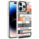 Apple iPhone 14 Pro Uyumlu Kılıf Desenli Zore Silver Sert Kapak
