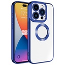Apple iPhone 15 Pro Uyumlu Kılıf Kamera Korumalı Logo Gösteren Zore Omega Kapak