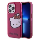 Apple iPhone 15 Pro Uyumlu Kılıf Hello Kitty Orjinal Lisanslı Yazı ve İkonik Logolu Kitty Head Kapak
