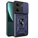 Tecno Camon 20 Pro 4G Uyumlu Kılıf Magnetik Standlı Kamera Korumalı Zore Sürgülü Vega Kapak