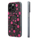 Apple iPhone 14 Pro Max Uyumlu Kılıf M-safe Şarj Özellikli Polka Dot Desenli Youngkit Spots Serisi Kapak