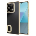Xiaomi Redmi Note 13 4G Uyumlu Kılıf Silikon Kamera Korumalı Renkli Şeritli Logo Gösteren Zore Omega Kapak