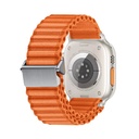 Apple Watch 7 45mm Uyumlu Zore KRD-123 Naylon Kumaş Hasır Örgülü Kordon