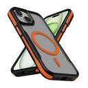 Apple iPhone 14 Uyumlu Kılıf M-safe Şarj Özellikli Renkli Kenar Airbag Şeritli Zore Lamer Kapak