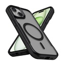 Apple iPhone 15 Uyumlu Kılıf M-safe Şarj Özellikli Renkli Kenar Airbag Şeritli Zore Lamer Kapak