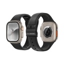 Apple Watch 10 42mm Uyumlu Amazingthing Titan Swift Deri Dokulu Silikon Kordon